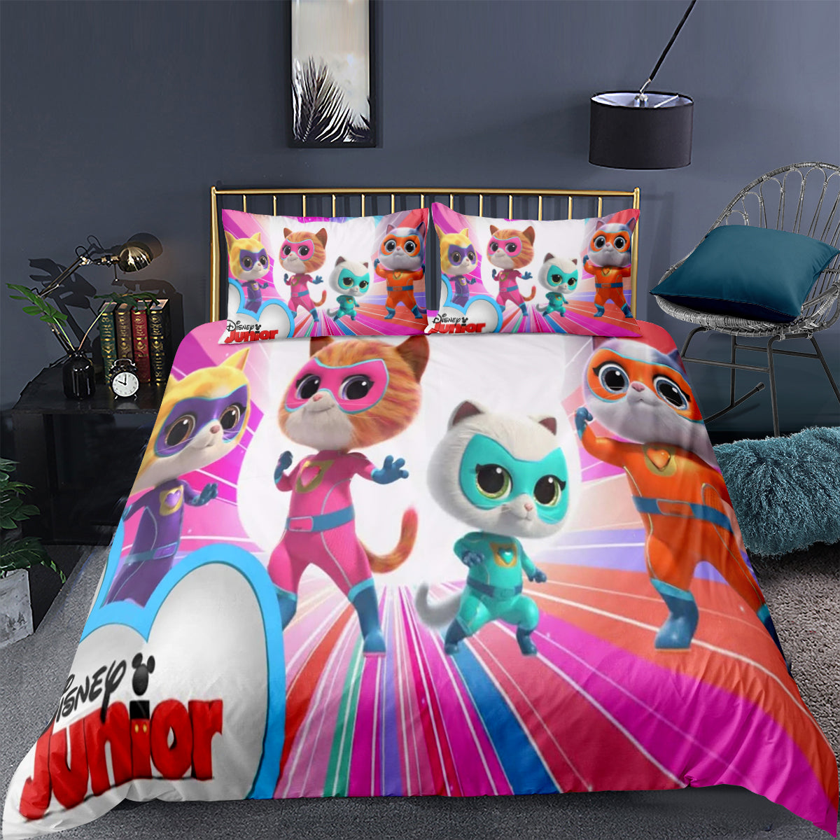 Super Kitties  3D Printed Duvet Cover Quilt Cover Pillowcase Bedding Set