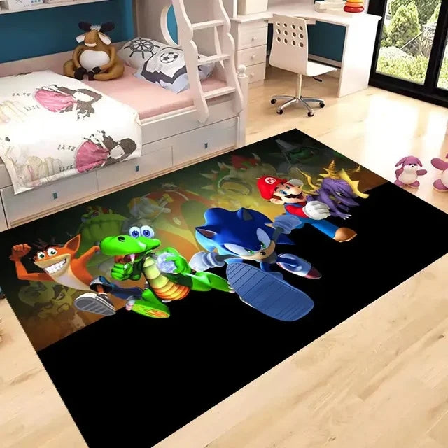 Super Mario Bros Carpet Living Room Bedroom Sofa Mat Door Mat Kitchen Bathroom Rugs