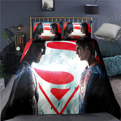 Superhero Superman  Duvet Cover Quilt Cover Pillowcase Bedding Set Bed Linen Home Bedroom Decor