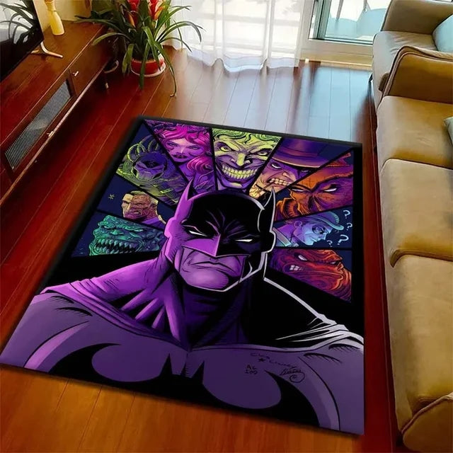 Superhero Batman Cosplay Carpet Living Room Bedroom Sofa Rug Door Mat