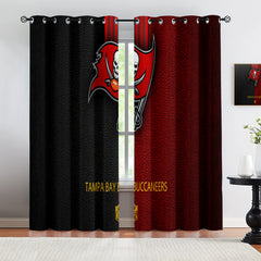 Tampa Bay Buccaneers Blackout Curtains Drapes For Window Treatment Set