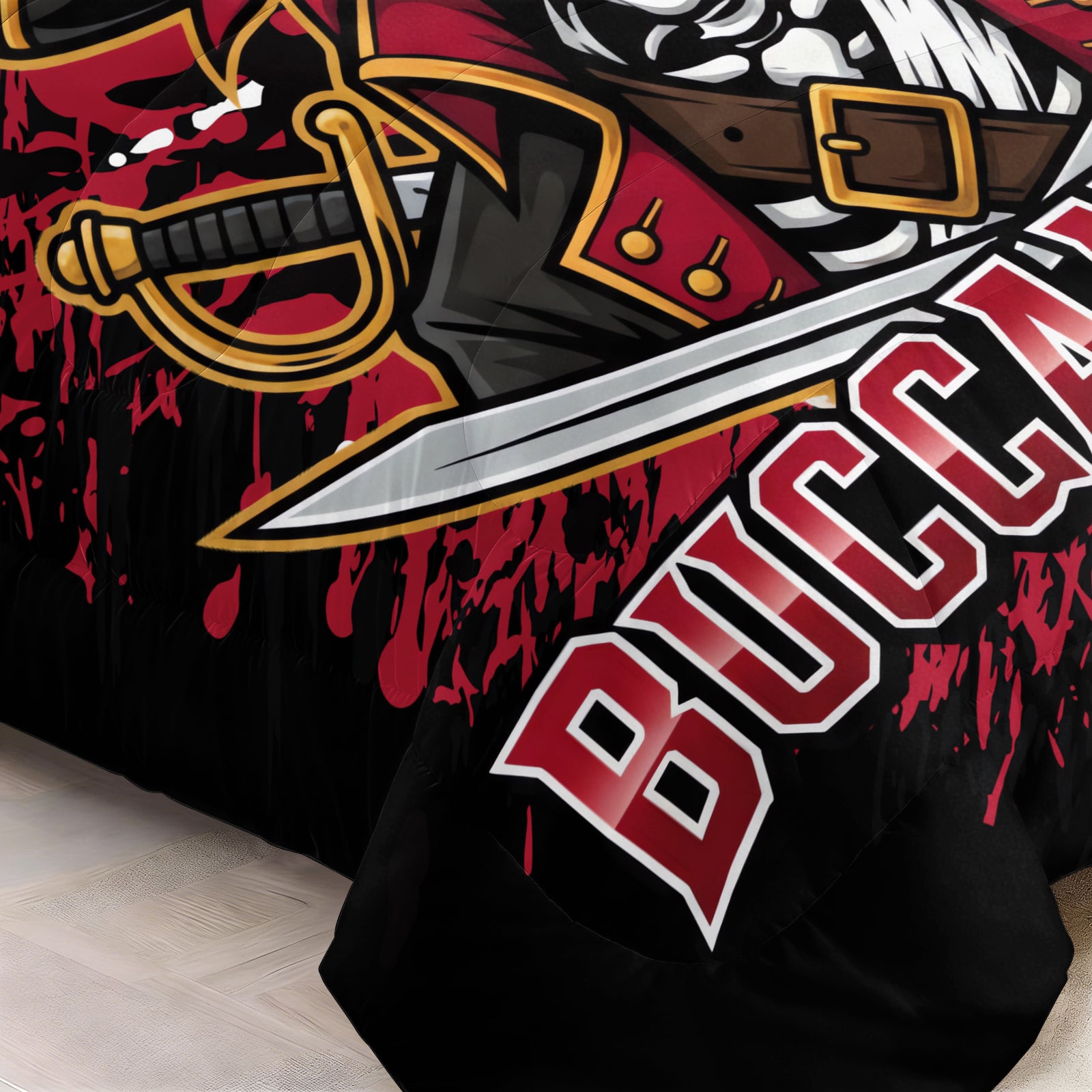 Tampa Bay Buccaneers Comforter Pillowcase Sets Blanket All Season Reversible Quilted Duvet
