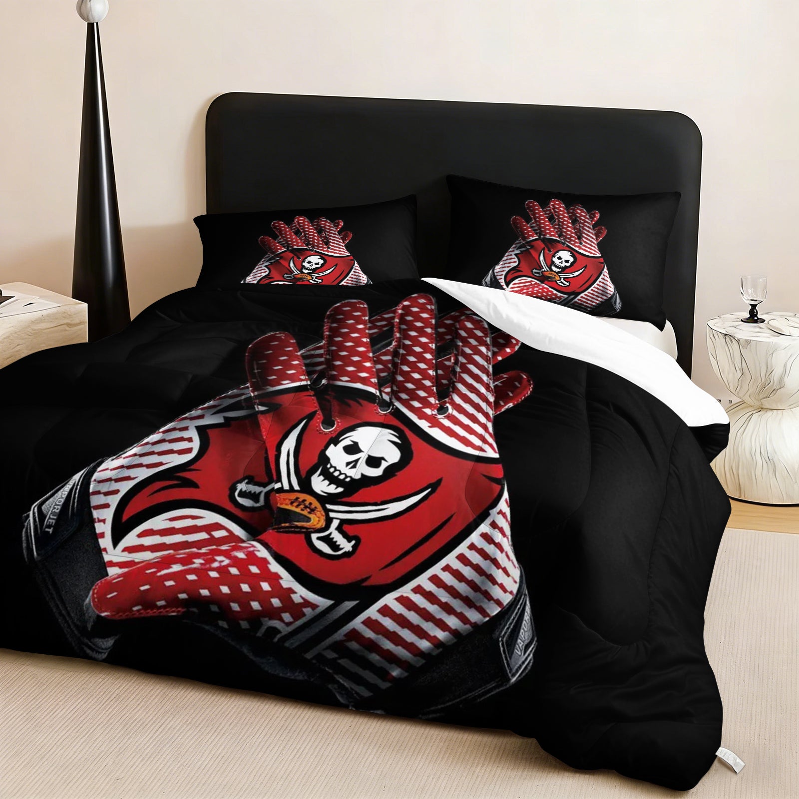 Tampa Bay Buccaneers Comforter Pillowcase Sets Blanket All Season Reversible Quilted Duvet