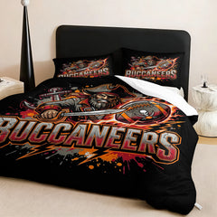 Tampa Bay Buccaneers Comforter Pillowcase Sets Blanket All Season Reversible Quilted Duvet