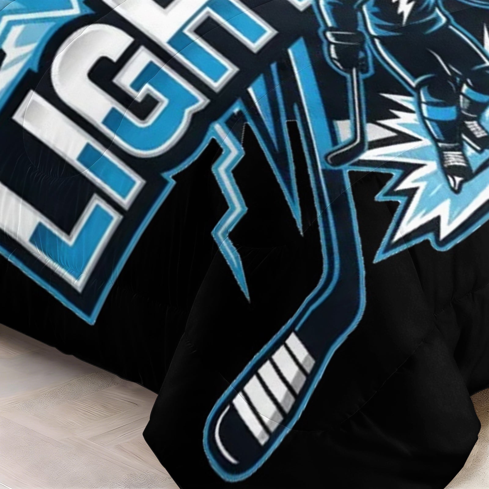Tampa Bay Lightning Hockey League Comforter Pillowcase Sets Blanket All Season Reversible Quilted Duvet