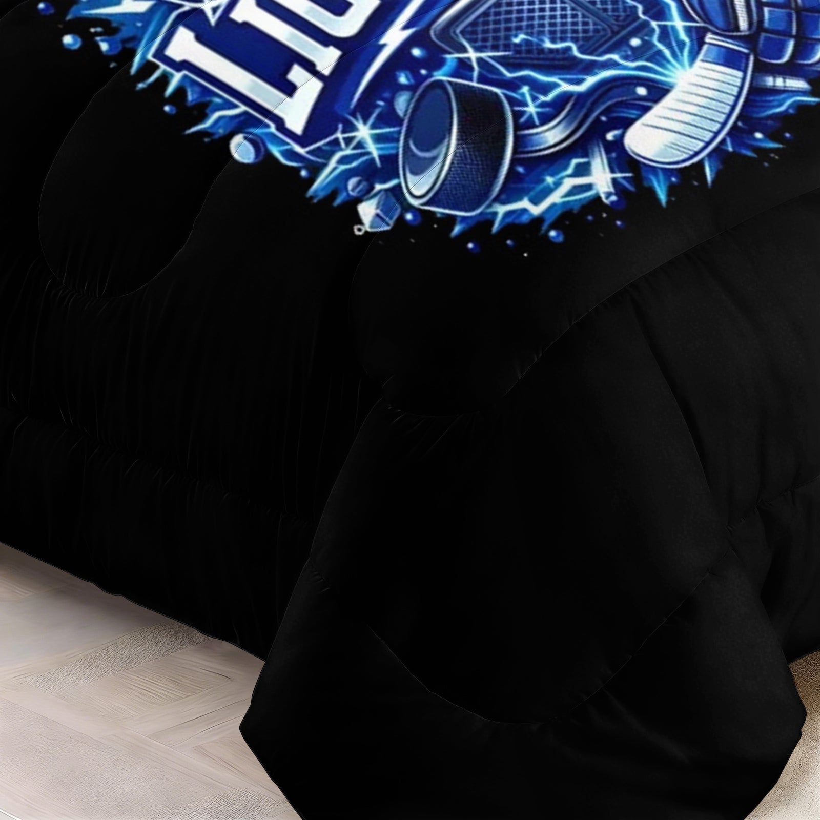 Tampa Bay Lightning Hockey League Comforter Pillowcase Sets Blanket All Season Reversible Quilted Duvet