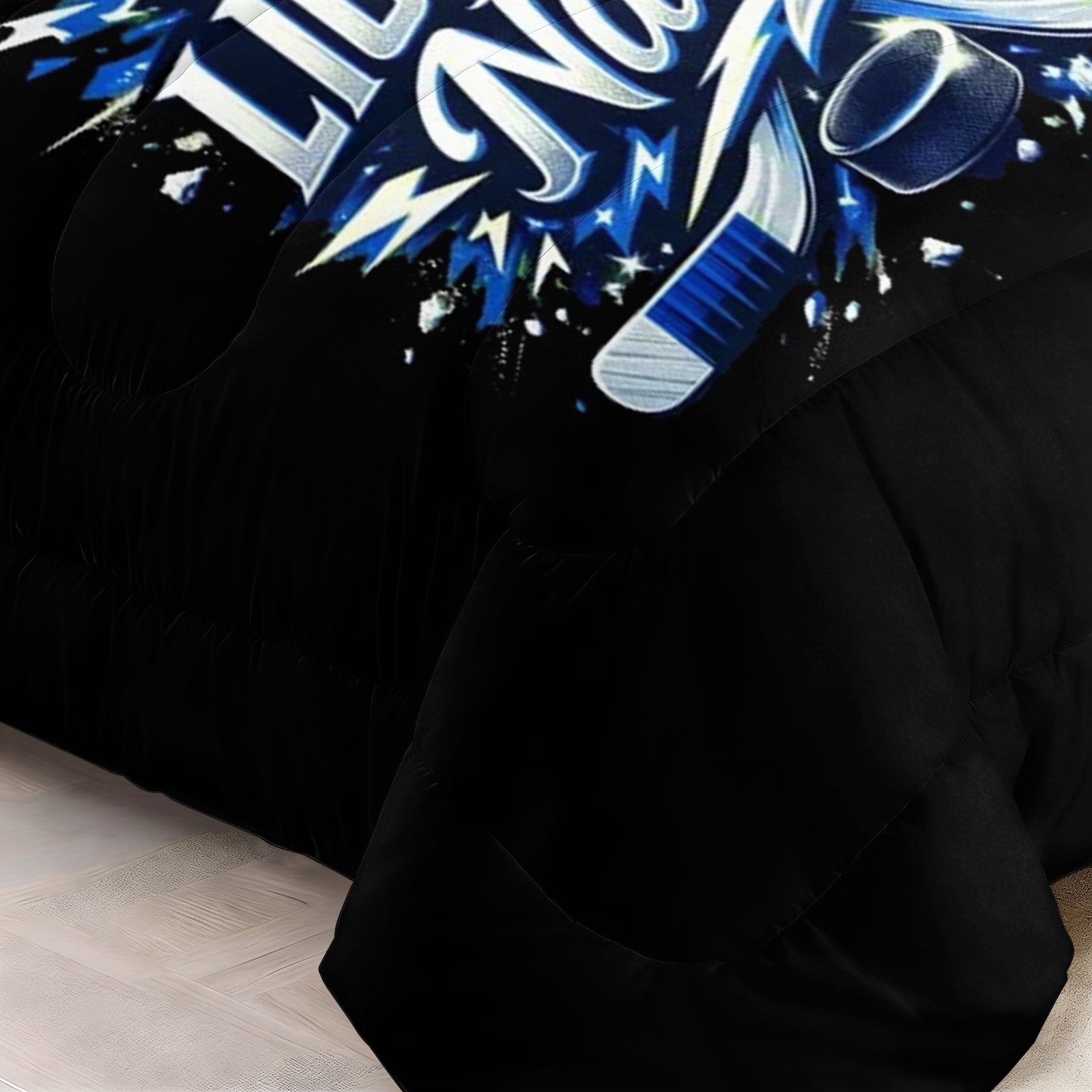 Tampa Bay Lightning Hockey League Comforter Pillowcase Sets Blanket All Season Reversible Quilted Duvet