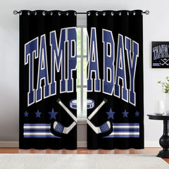 Tampa Bay Lightning Blackout Curtains Drapes For Window Treatment Set
