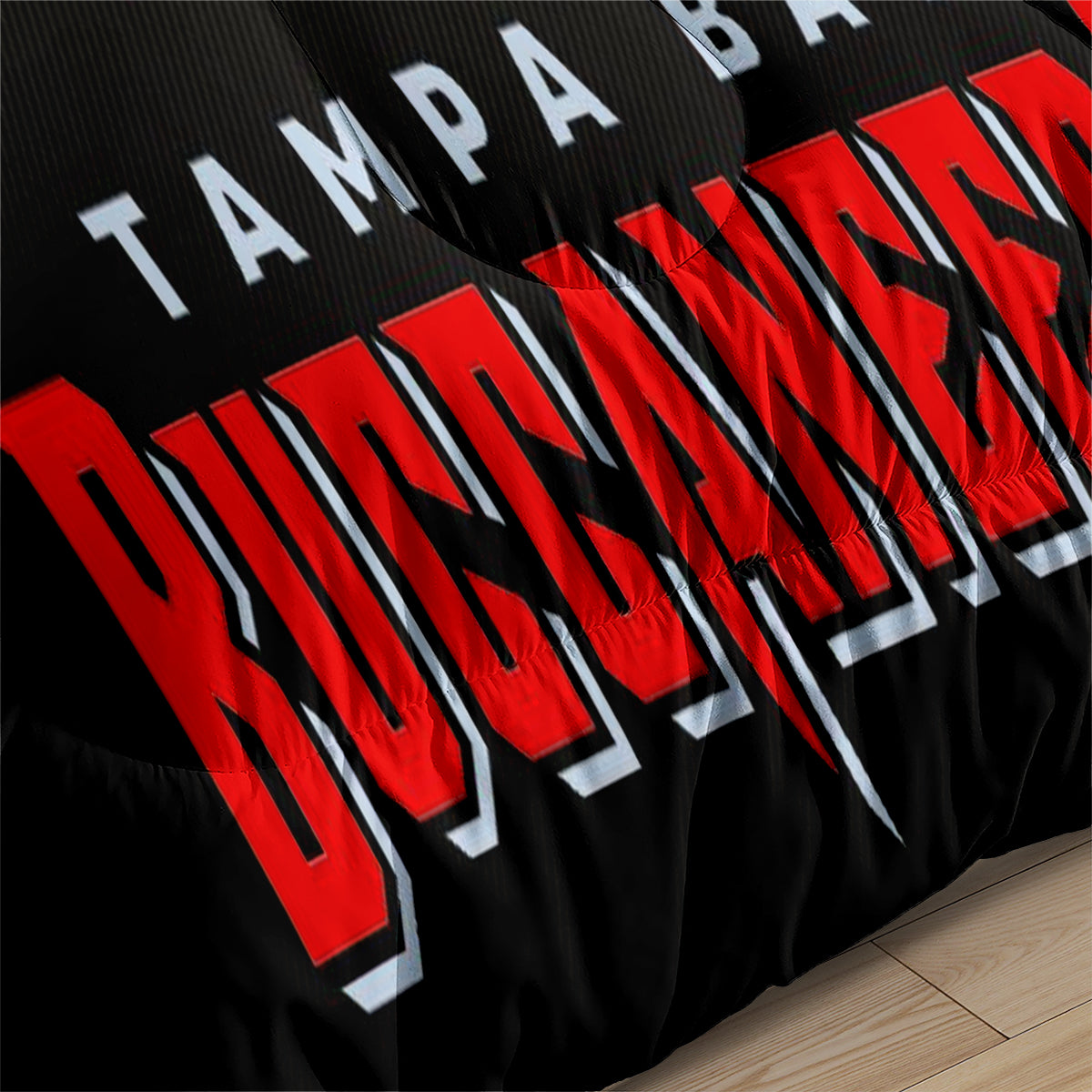 Tampa Bay Buccaneers Football Team Comforter Pillowcase Sets Blanket All Season Reversible Quilted Duvet