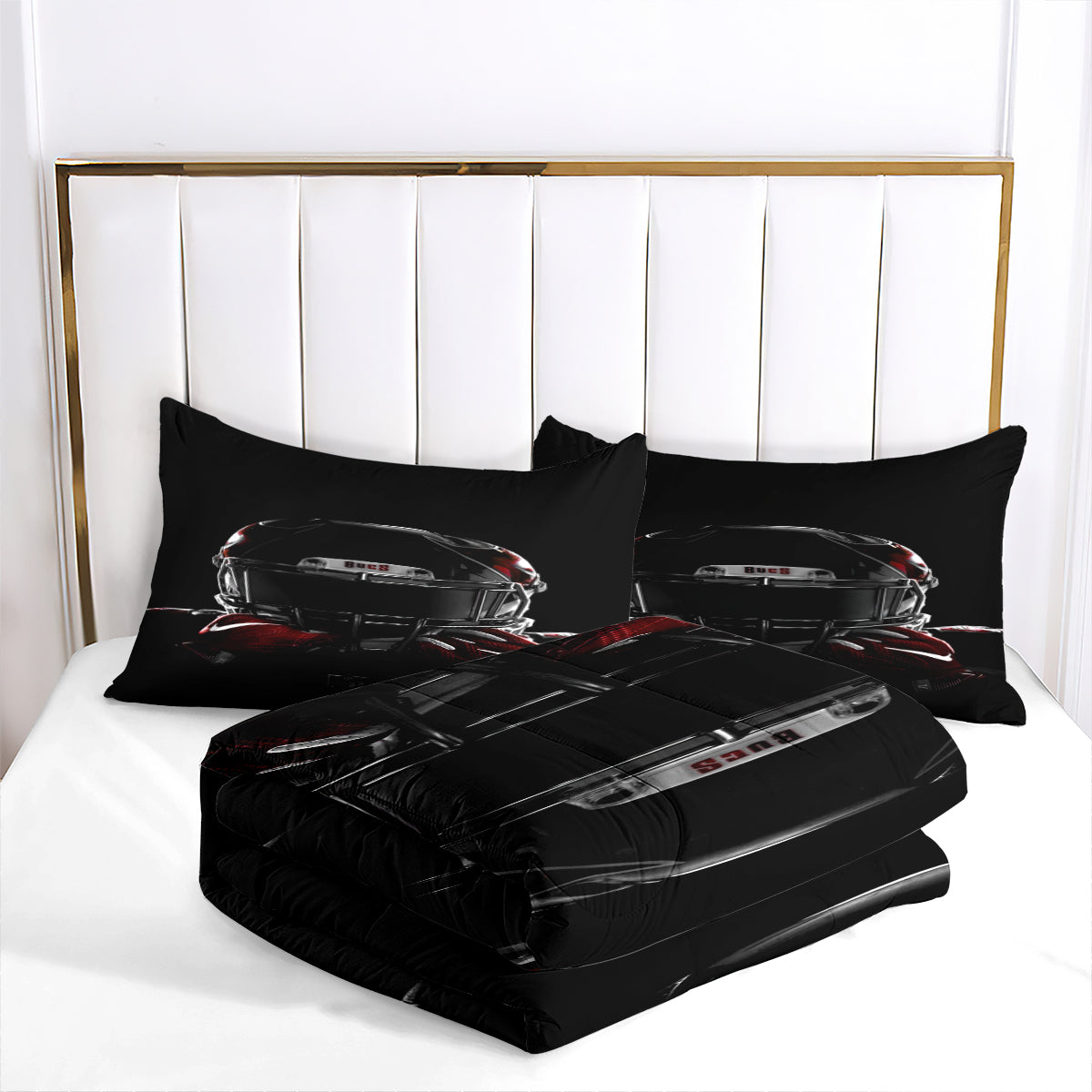 Tampa Bay Buccaneers Football Team Comforter Pillowcase Sets Blanket All Season Reversible Quilted Duvet