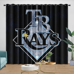 Tampa Bay Rays Blackout Curtains Drapes For Window Treatment Set