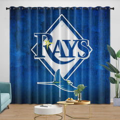 Tampa Bay Rays Blackout Curtains Drapes For Window Treatment Set