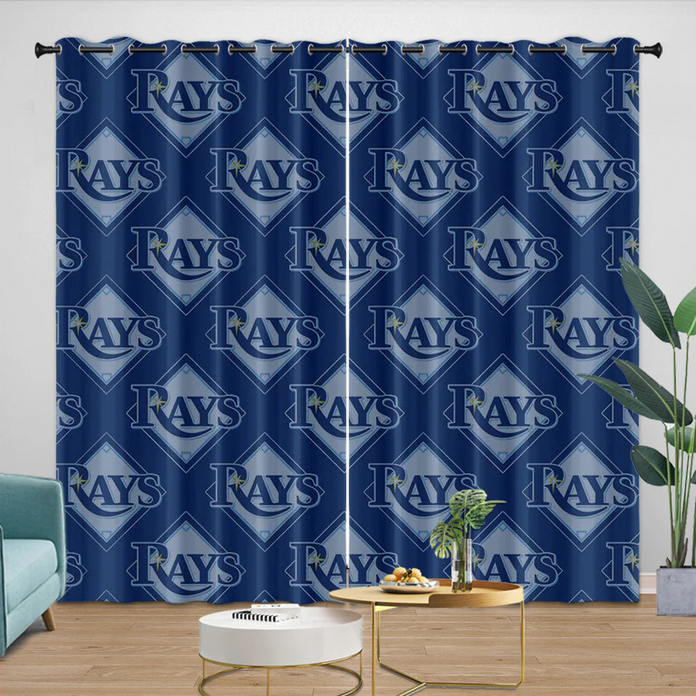 Tampa Bay Rays Blackout Curtains Drapes For Window Treatment Set