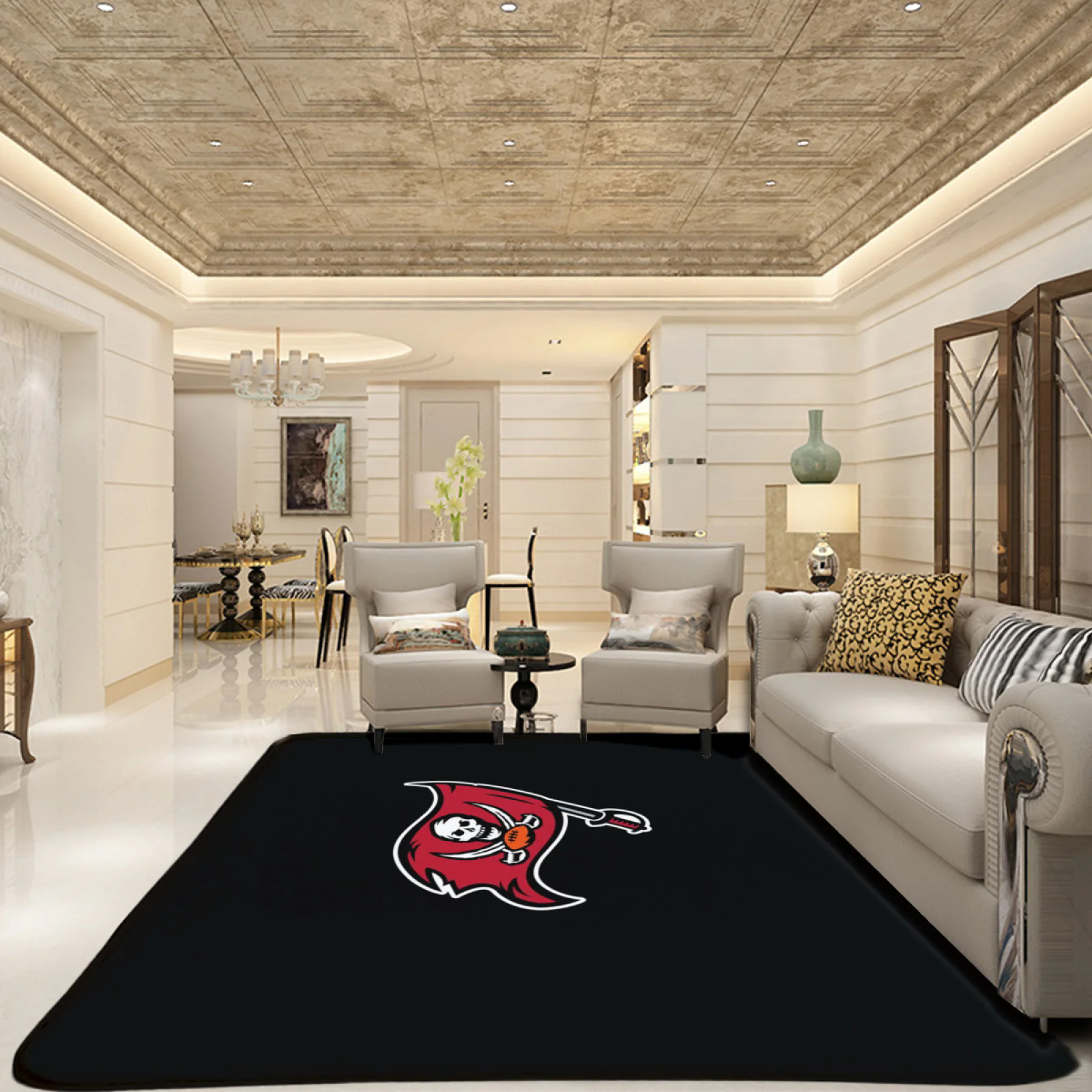 Tampa Bay Buccaneers  Football Team Carpet Living Room Bedroom Mats Kitchen Bathroom Rugs