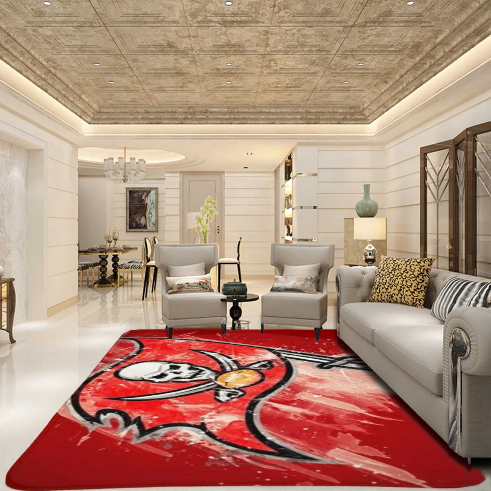 Tampa Bay Buccaneers  Football Team Carpet Living Room Bedroom Mats Kitchen Bathroom Rugs