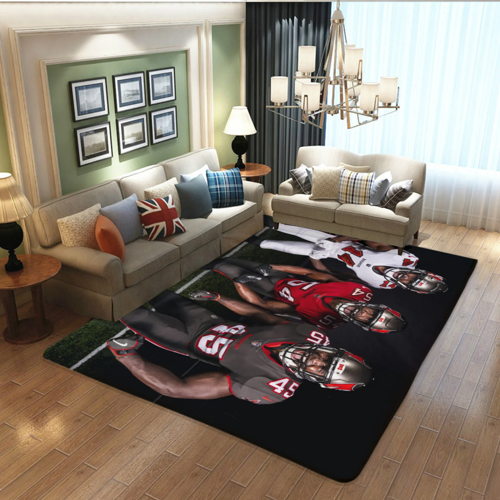 Tampa Bay Buccaneers  Football Team Carpet Living Room Bedroom Mats Kitchen Bathroom Rugs