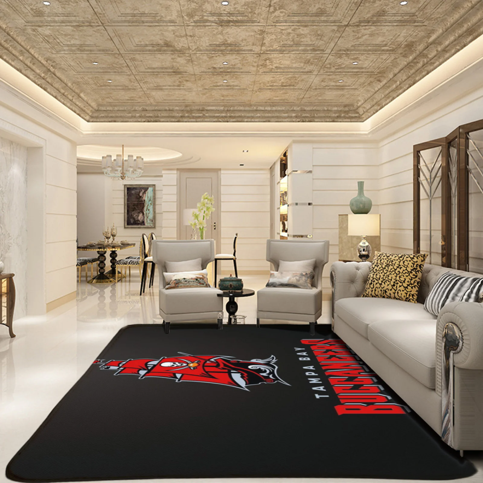 Tampa Bay Buccaneers  Football Team Carpet Living Room Bedroom Mats Kitchen Bathroom Rugs