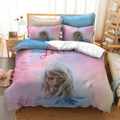 Taylor Swift Pattern Duvet Cover Quilt Cover Pillowcase Bedding Set