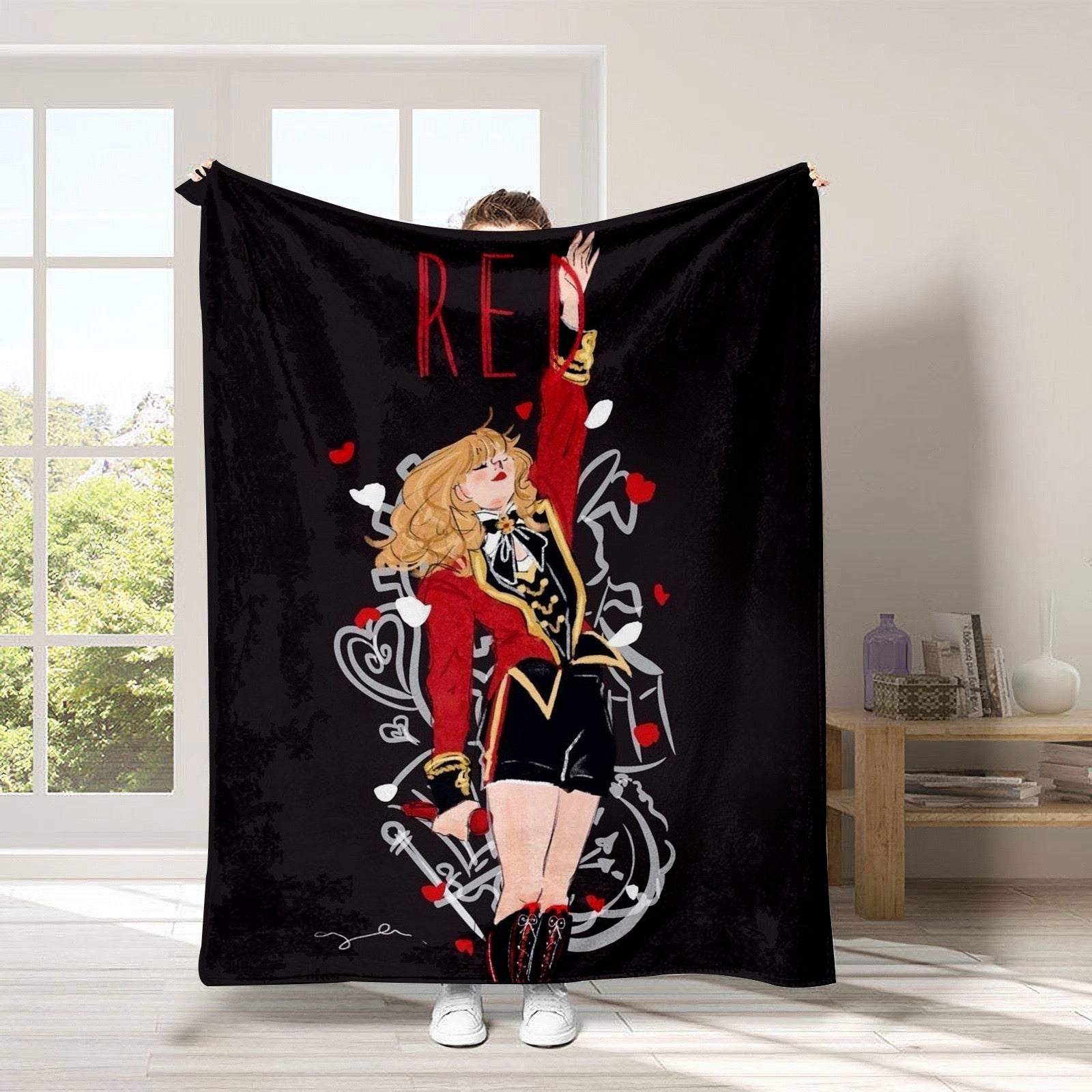 Taylor Swift 3D Printed Plush Blanket Flannel Fleece Throw