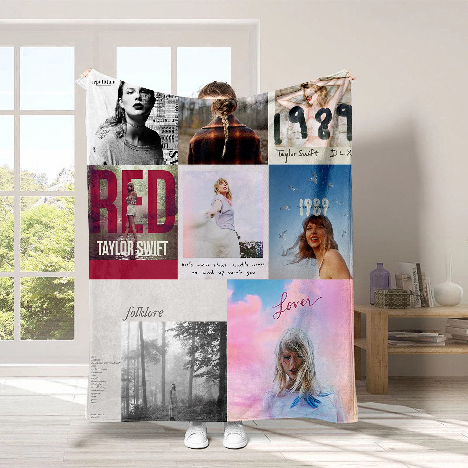 Taylor Swift 3D Printed Plush Blanket Flannel Fleece Throw