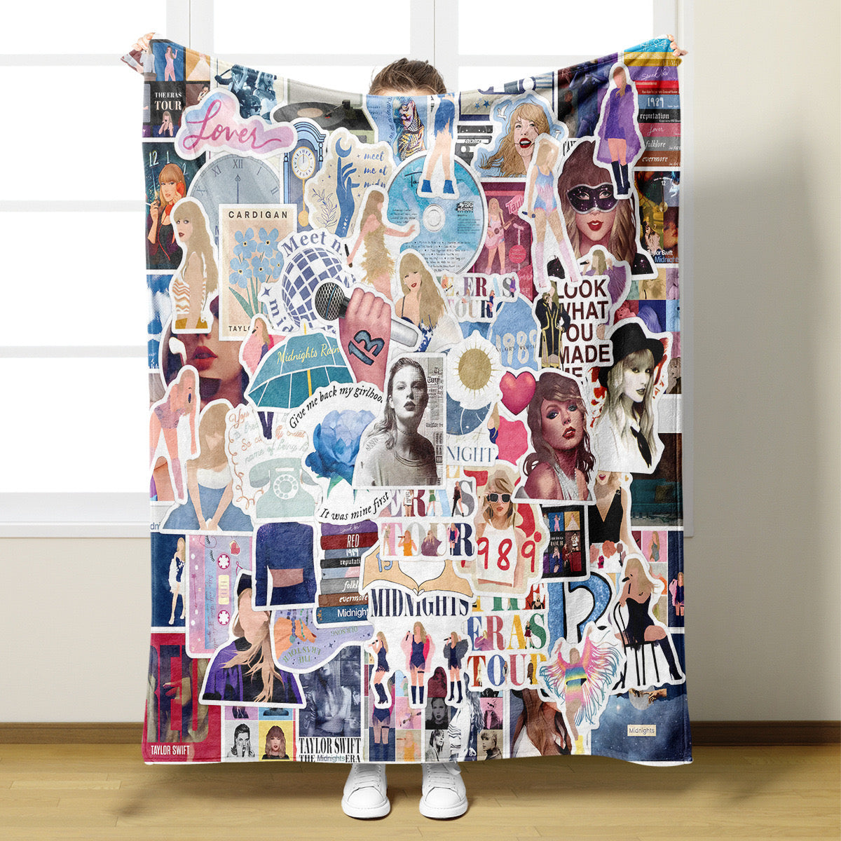 Taylor Swift 3D Printed Plush Blanket Flannel Fleece Throw