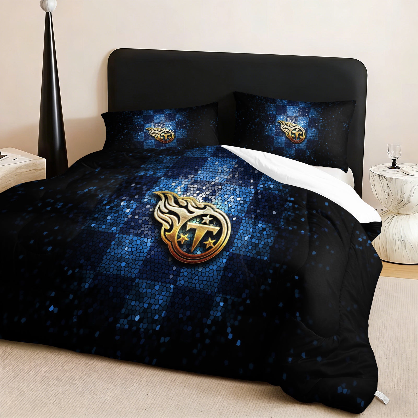 Tennessee Titans Comforter Pillowcase Sets Blanket All Season Reversible Quilted Duvet
