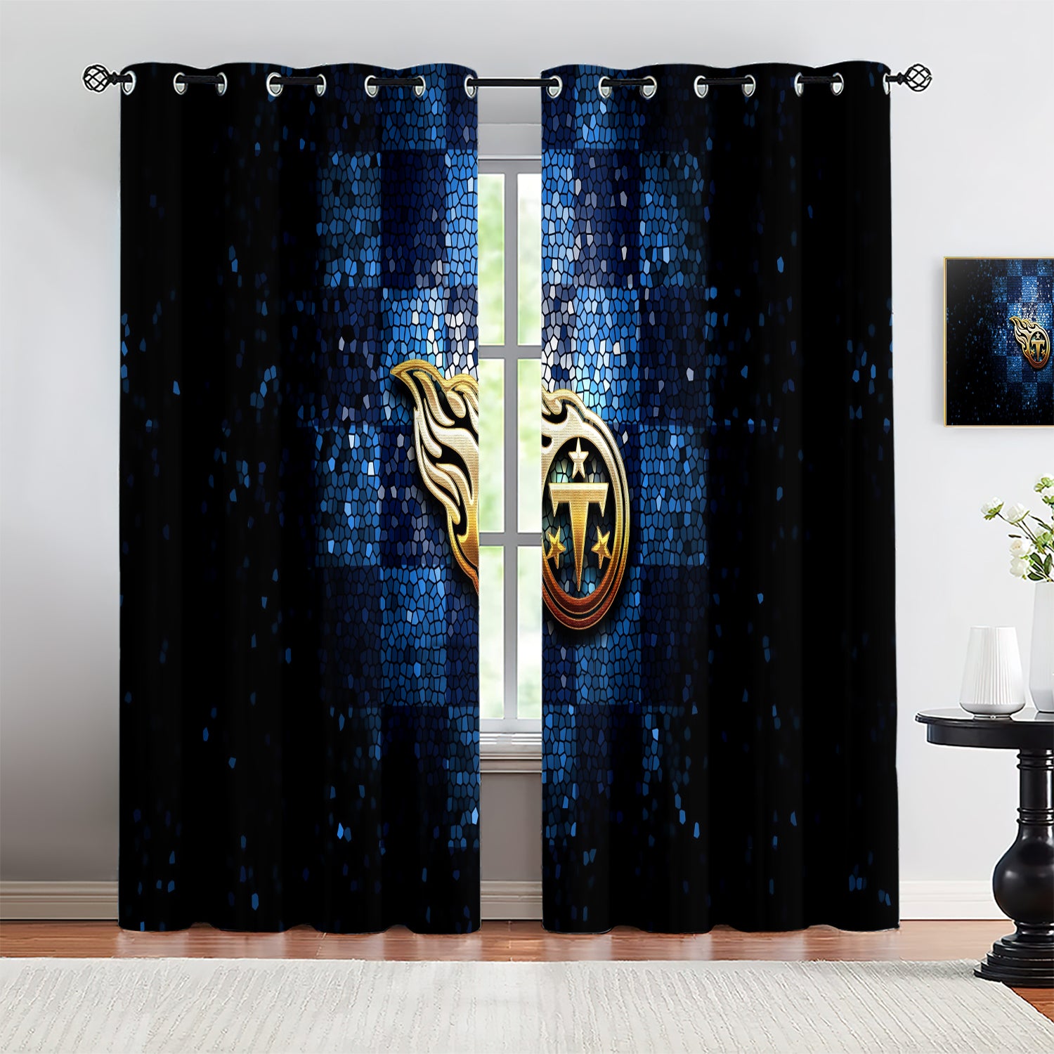 Tennessee Titans Blackout Curtains Drapes For Window Treatment Set