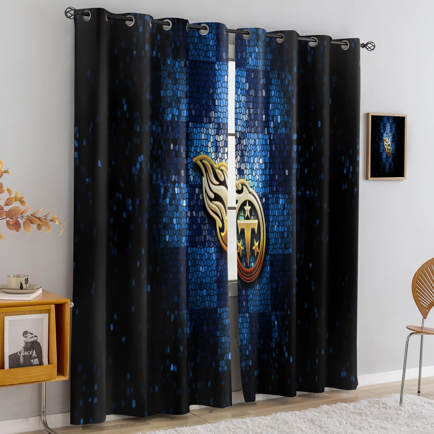 Tennessee Titans Blackout Curtains Drapes For Window Treatment Set