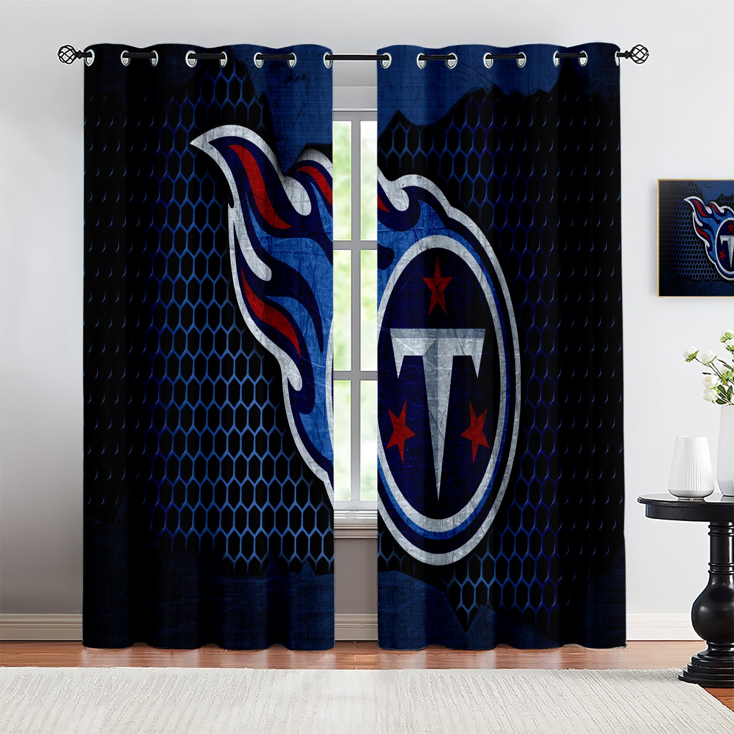 Tennessee Titans Blackout Curtains Drapes For Window Treatment Set