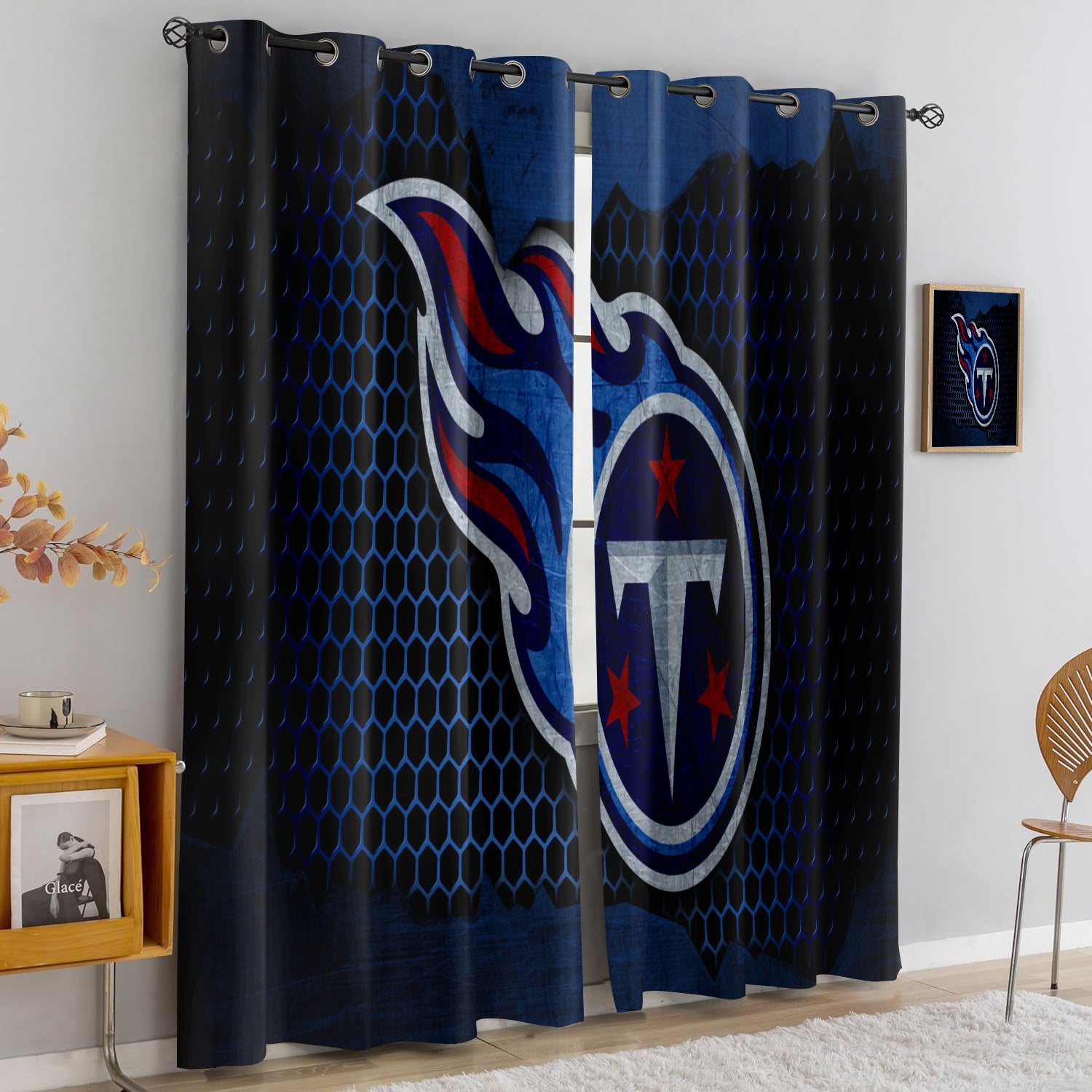 Tennessee Titans Blackout Curtains Drapes For Window Treatment Set