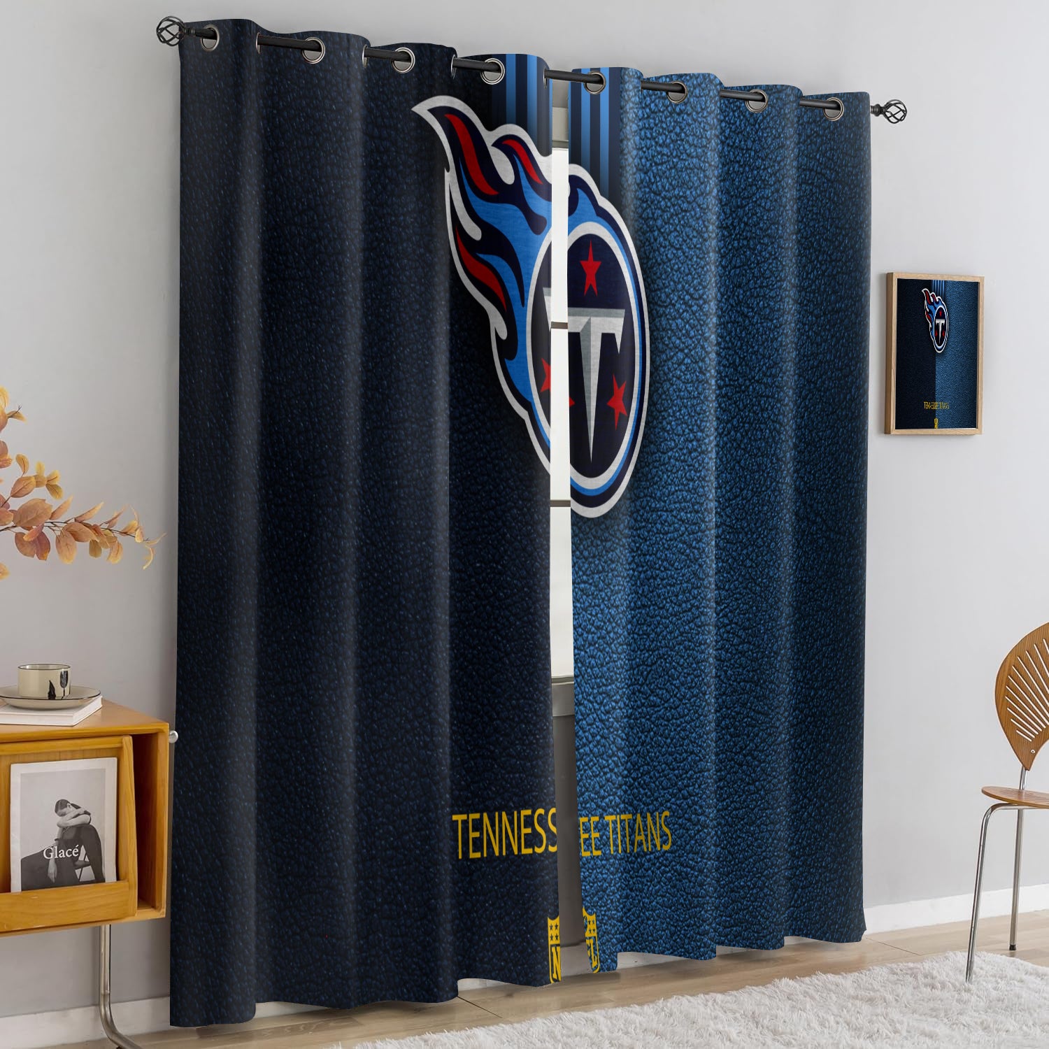 Tennessee Titans Blackout Curtains Drapes For Window Treatment Set