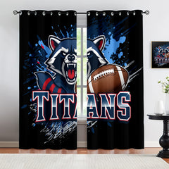 Tennessee Titans Blackout Curtains Drapes For Window Treatment Set