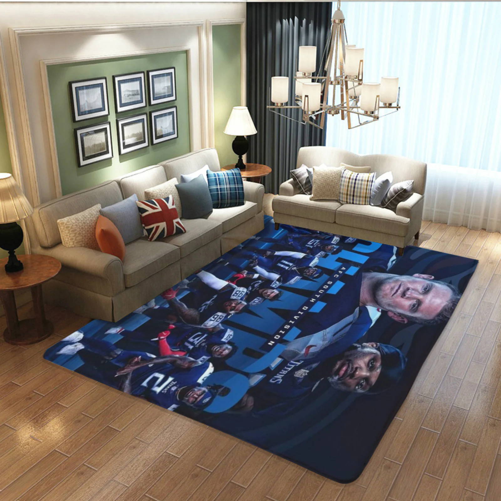 Tennessee Titans Football Team Carpet Living Room Bedroom Mats Kitchen Bathroom Rugs