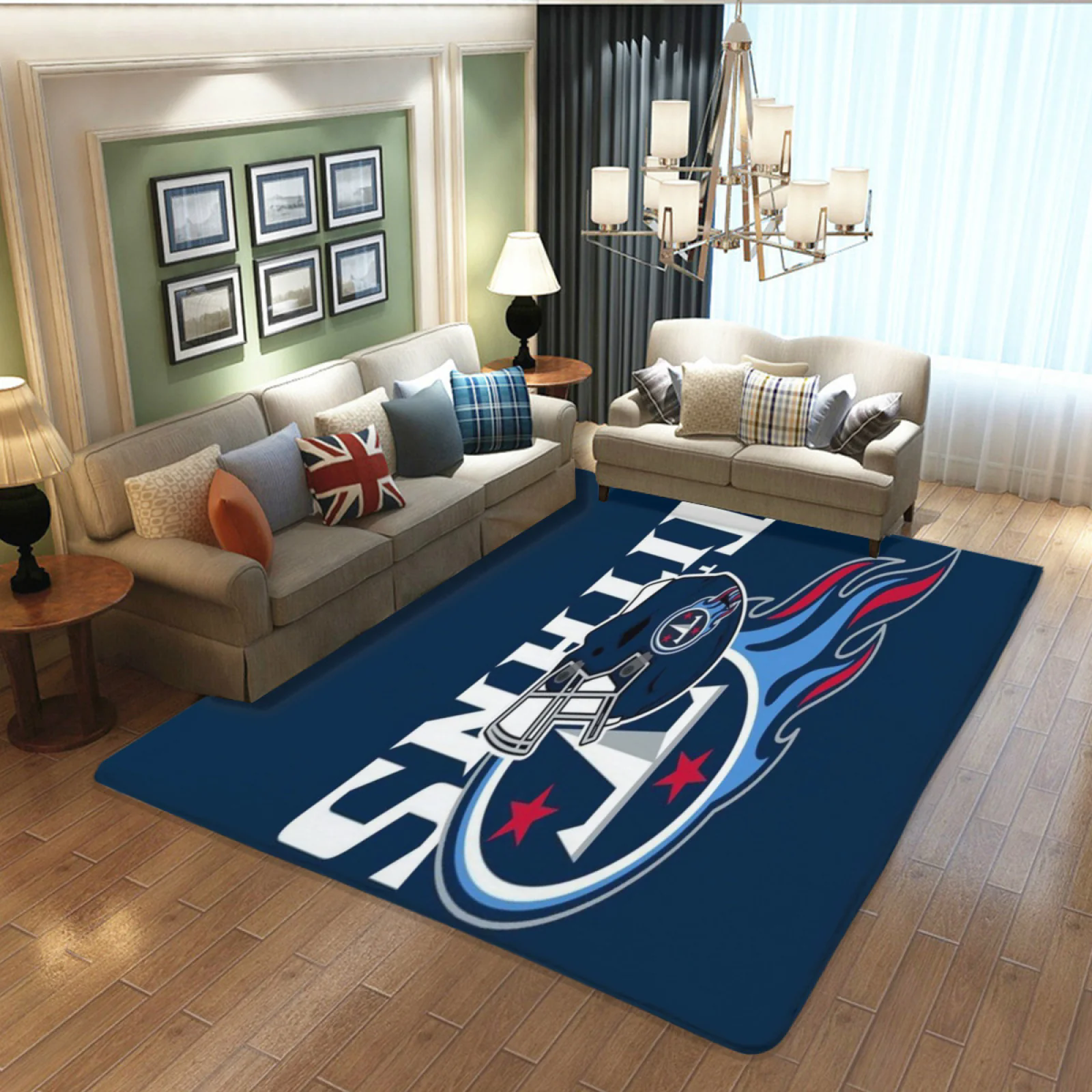 Tennessee Titans Football Team Carpet Living Room Bedroom Mats Kitchen Bathroom Rugs