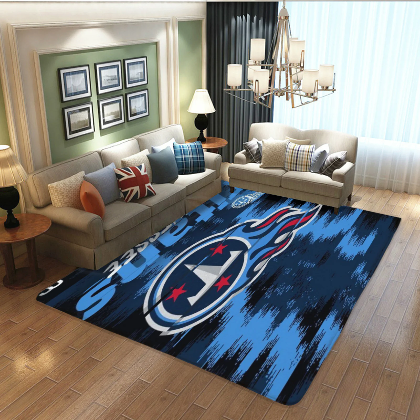 Tennessee Titans Football Team Carpet Living Room Bedroom Mats Kitchen Bathroom Rugs