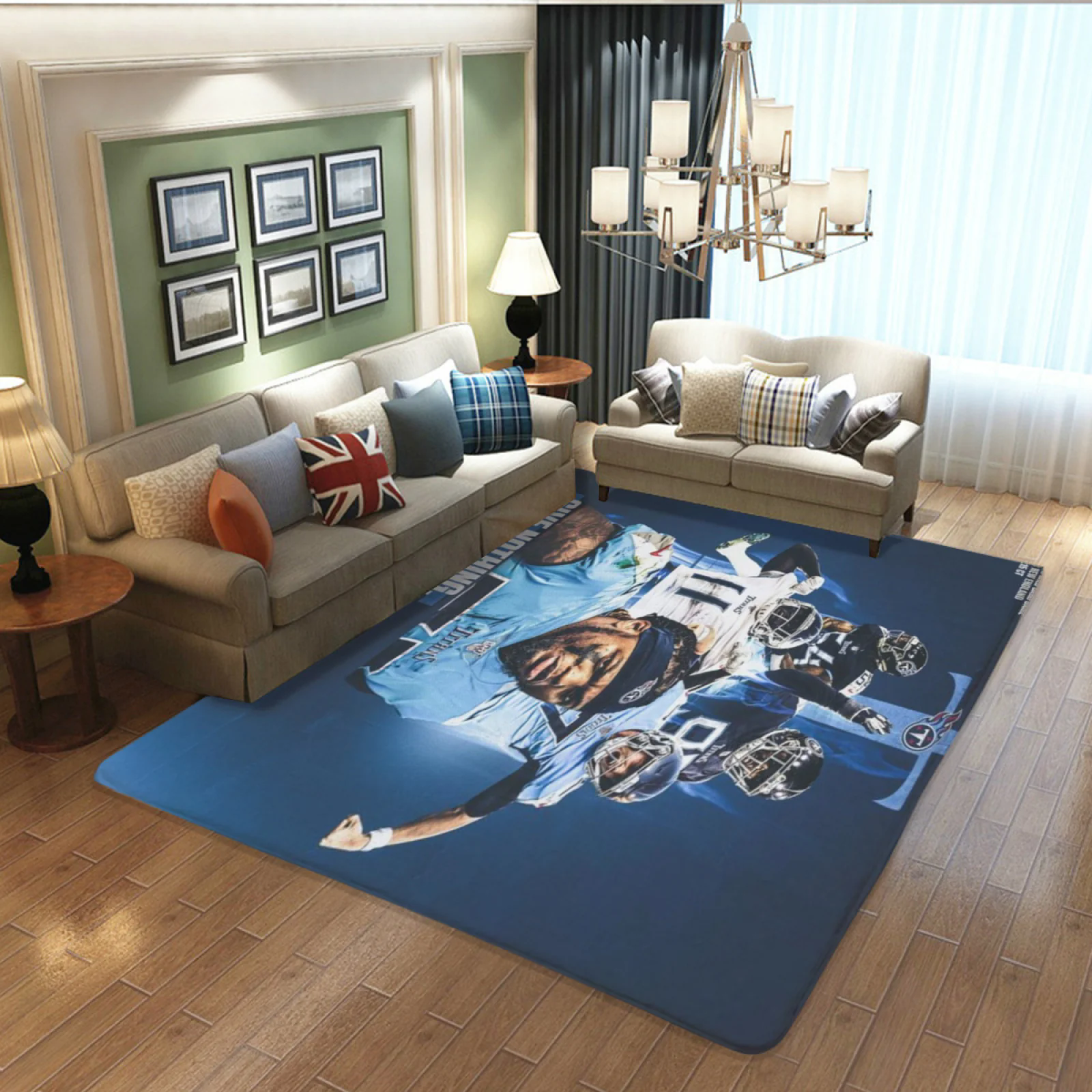 Tennessee Titans Football Team Carpet Living Room Bedroom Mats Kitchen Bathroom Rugs