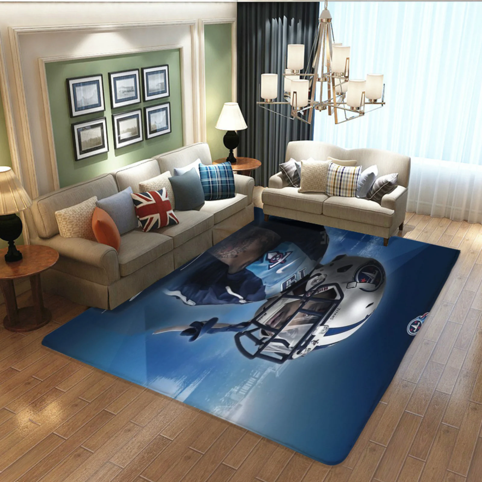 Tennessee Titans Football Team Carpet Living Room Bedroom Mats Kitchen Bathroom Rugs