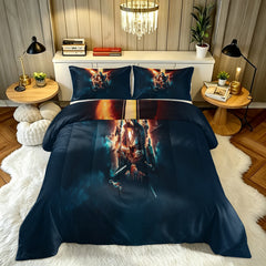 The Mandalorian And Grogu Comforter Pillowcase Sets Blanket All Season Reversible Quilted Duvet