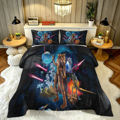 The Mandalorian And Grogu Comforter Pillowcase Sets Blanket All Season Reversible Quilted Duvet