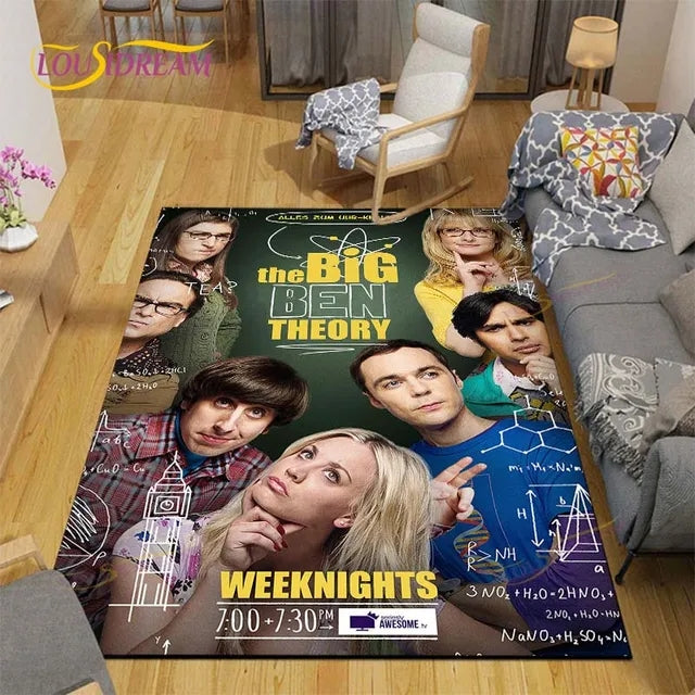 The Big Bang Theory Cosplay Carpet Living Room Bedroom Sofa Rug Door Mat