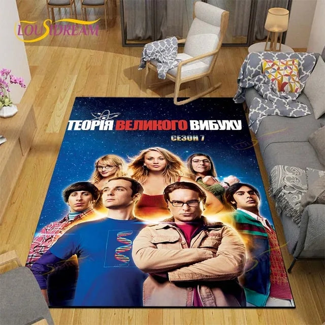 The Big Bang Theory Cosplay Carpet Living Room Bedroom Sofa Rug Door Mat