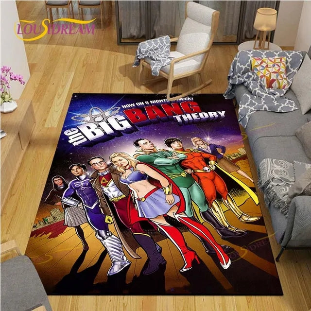 The Big Bang Theory Cosplay Carpet Living Room Bedroom Sofa Rug Door Mat