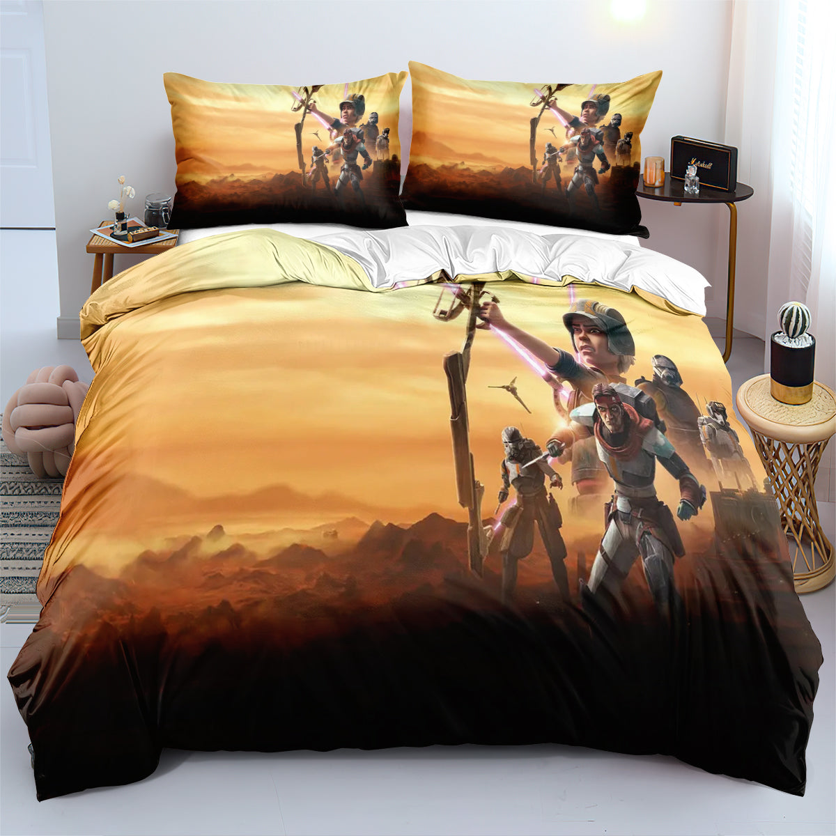 The Book of Boba Fett  Duvet Cover Quilt Case Pillowcase Bedding Set
