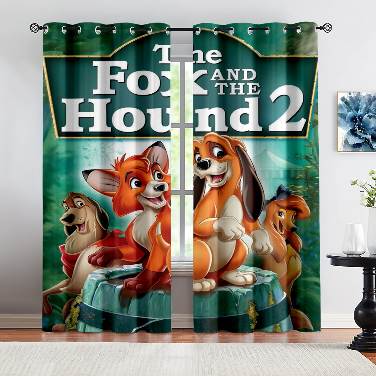 The Fox And The Hound Curtains Blackout Window Treatments Drapes Room Decor