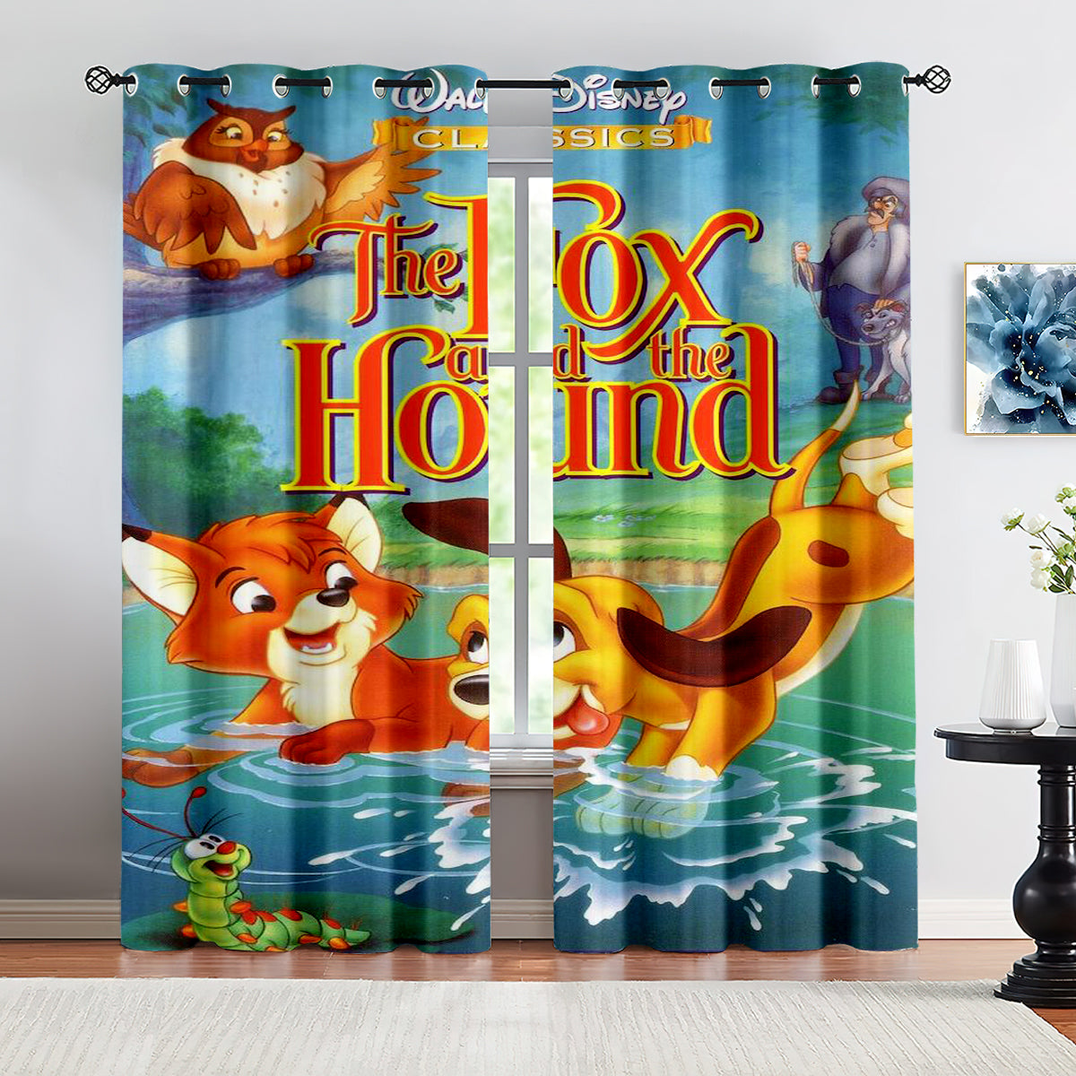 The Fox And The Hound Curtains Blackout Window Treatments Drapes Room Decor