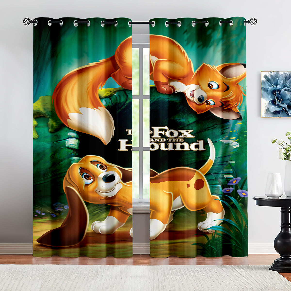 The Fox And The Hound Curtains Blackout Window Treatments Drapes Room Decor