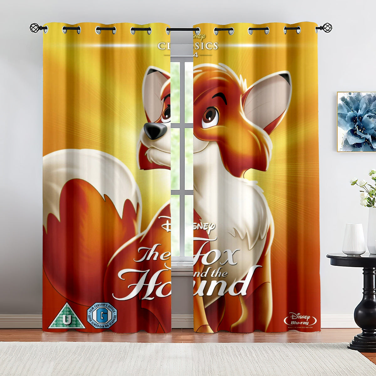 The Fox And The Hound Curtains Blackout Window Treatments Drapes Room Decor