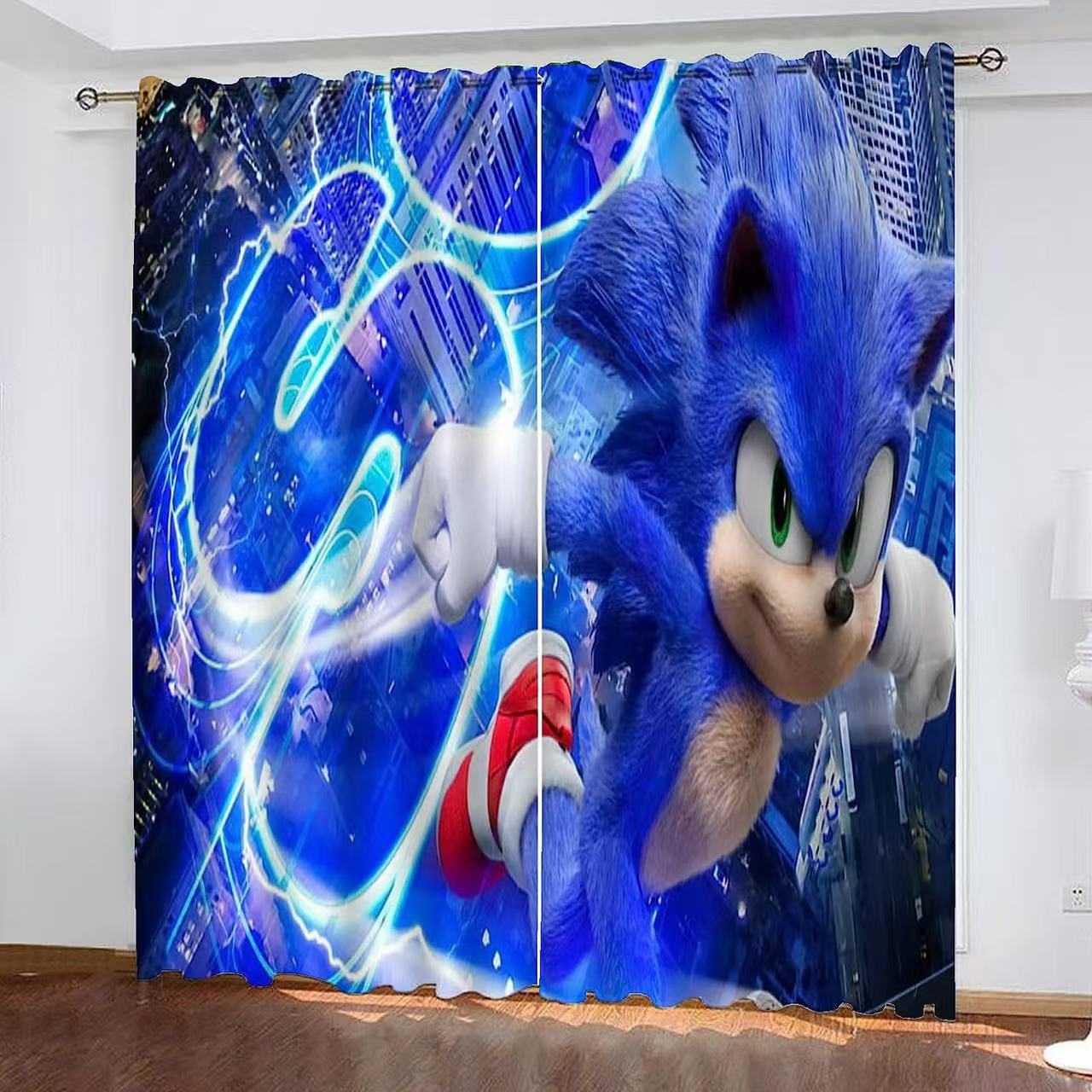 The Hedgehog Blackout Curtains Drapes For Window Treatment Set