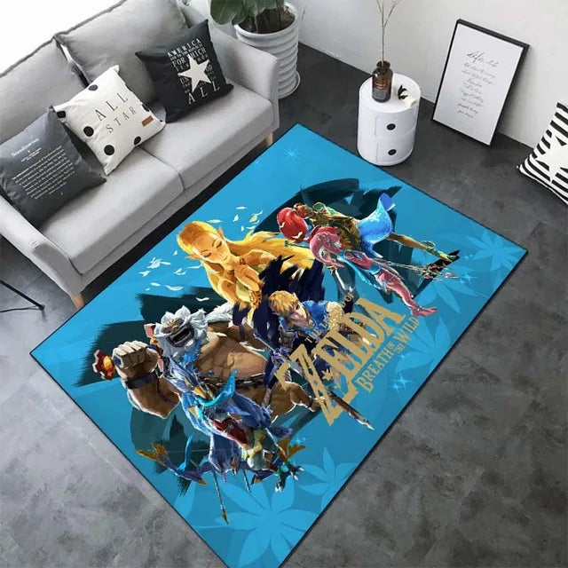 The Legend of Zelda Carpet Living Room Bedroom Sofa Rug Door Mat Kitchen Bathroom