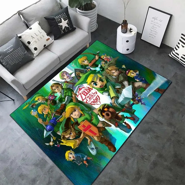 The Legend of Zelda Carpet Living Room Bedroom Sofa Rug Door Mat Kitchen Bathroom